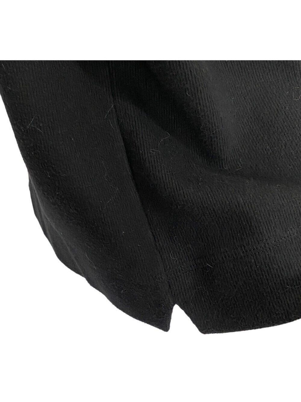 Vintage Y2K Ojai Black Jacket Sz M Thick Soft Knit Silver Buttons Made In Peru - Picture 7 of 9